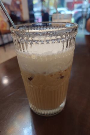 Vegan salted coffee ☕ at Anhly vegan in Sapa