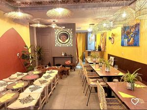 In the restaurantt  at La Petite Ethiopie Restaurant in Strasbourg