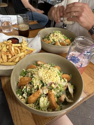 Vegan Caesar salad  at Barrio The Neighbourhood Cafe - Kallithea in Crete