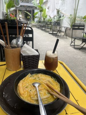   at Ann Yen Vegetarian Garden Grill in Hanoi