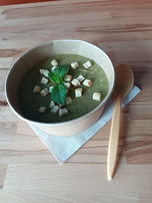 Creamy soup at Lekko in Sopot