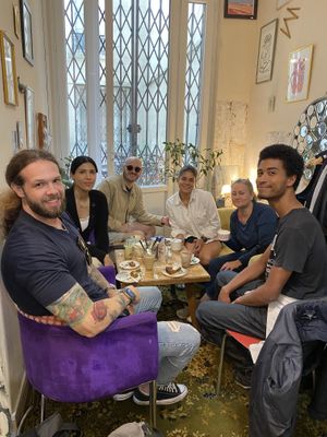 Secret café for dessert  at Vegan Food Tour in Paris