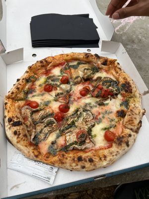 Pizza!!!  at Vegan Food Tour in Paris