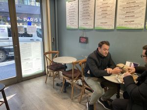 Inside seating   at The Picnic Basket in New York City