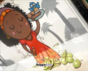 Pipas and green plantain. Platanos verdes at Yukawala in San Jose