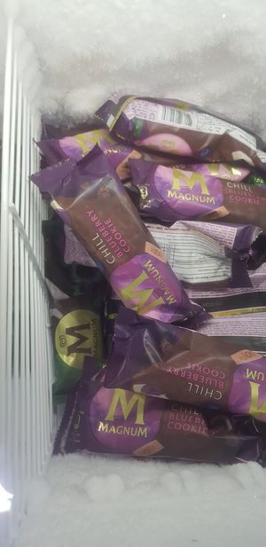 Magnum ice creams at Ormesby Hall Cafe in Middlesbrough