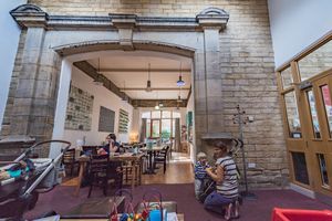 The arch at Assembly Bar + Kitchen in Leeds