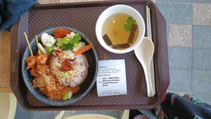 Monkey head satay 😍 at Nature Cafe - SMU - 自然疏食 in Central Singapore