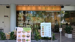 Lovely seating space at Nature Cafe - SMU - 自然疏食 in Central Singapore