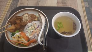 Monkey head sateh at Nature Cafe - SMU - 自然疏食 in Central Singapore