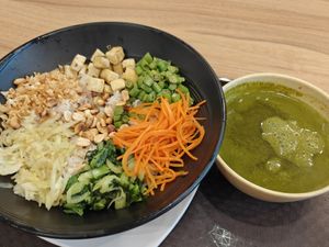 Thunder tea rice at Nature Cafe - SMU - 自然疏食 in Central Singapore
