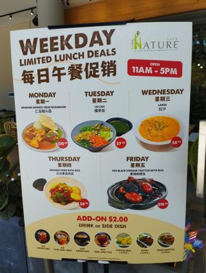 Promotion  at Nature Cafe - SMU - 自然疏食 in Central Singapore