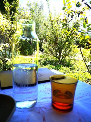 Lovely table overlooking the garden at Coogee Common in Coogee