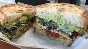 Vegan sandwich at Black Market Bakers - Port Annapolis in Annapolis