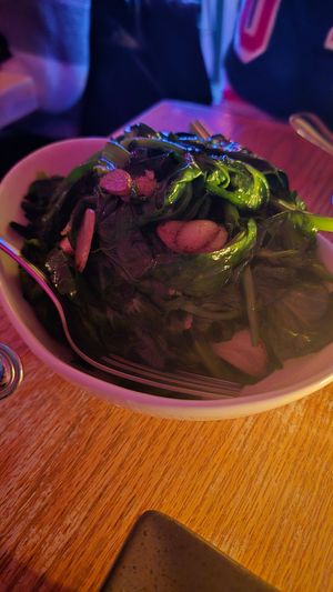 Pea pod leaves at Spicy Moon - Chelsea in New York City