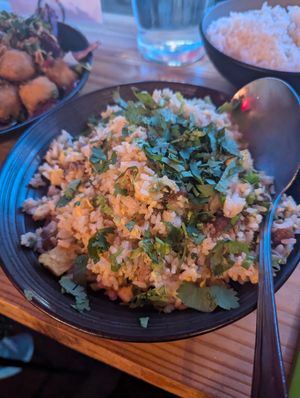 Sausage and Egg Fried Rice at Spicy Moon - Chelsea in New York City