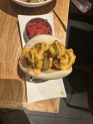 Hen of the woods bao bun  at Spicy Moon - Chelsea in New York City