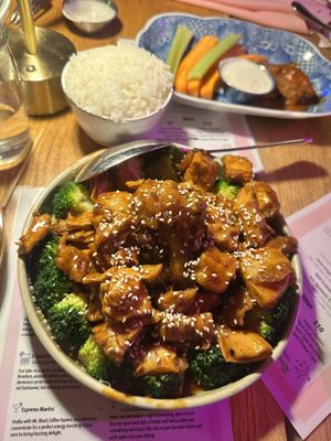 Soy / Tofu General Tos Chicken   at Spicy Moon - Chelsea in New York City