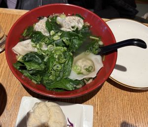 Wonton soupp  at Spicy Moon - Chelsea in New York City