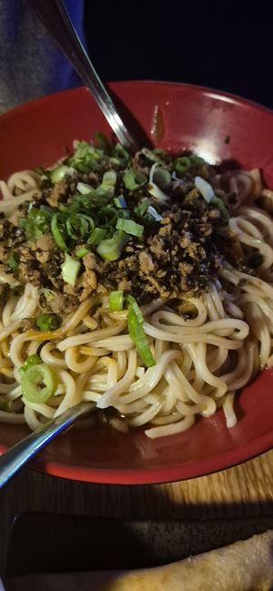 Dan Dan noodles at Spicy Moon - Chelsea in New York City