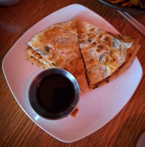 Scallion pancakes at Spicy Moon - Chelsea in New York City