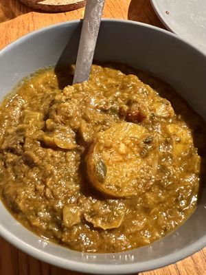 Vegan curry ready meal   at Kirkmichael Community Shop and Cafe in Maybole