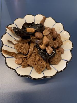 Seitan with morel mushrooms (kao fu)  at Asian Pavillon in Vienna