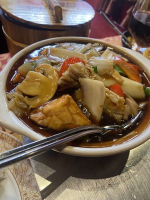 Tofu bean curd  at La Grande Muraille in Mons