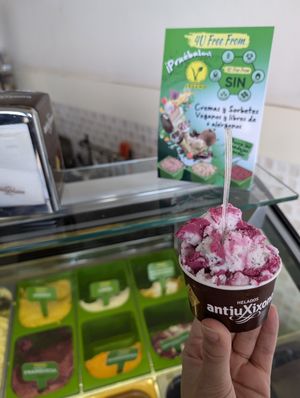 Dragon fruit - coconut flavor at Antiu Xixona - Costa Teguise in Lanzarote