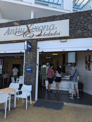 Ice cream shop at Antiu Xixona - Costa Teguise in Lanzarote