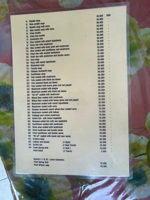 New menu  at Tin Nghia in Ho Chi Minh City