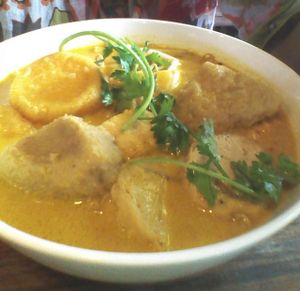 Bun ca ri (Curry vermicelli, 40.000 vnd) at Tin Nghia in Ho Chi Minh City