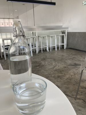 Free water (self-serve)  at Option Coffee Bar in Udon Thani