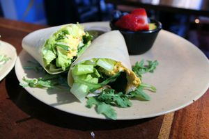 Brekkie Burrito at Salud Live Kitchen and Juice Bar in Bend