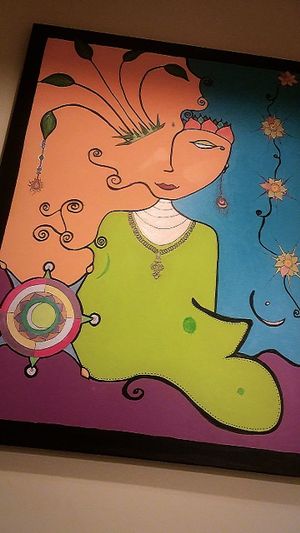 BR wall art at Salud Live Kitchen and Juice Bar in Bend