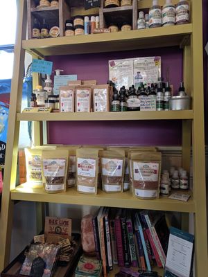 Additional products for sale at Salud Live Kitchen and Juice Bar in Bend