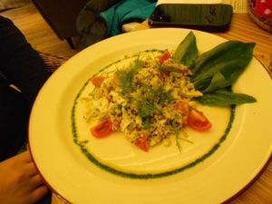 quinoa salad at Cafe Ukrop II in St Petersburg