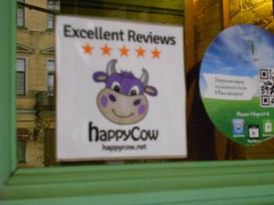 :-) at Cafe Ukrop II in St Petersburg