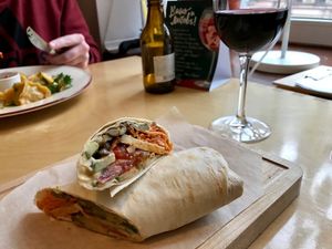 Tofu burrito. at Cafe Ukrop II in St Petersburg