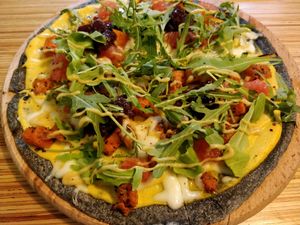 pizza with mozzarella cheese at Cafe Ukrop II in St Petersburg