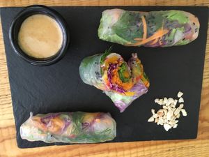 summer rolls at Cafe Ukrop II in St Petersburg