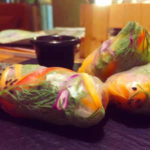 summer rolls at Cafe Ukrop II in St Petersburg