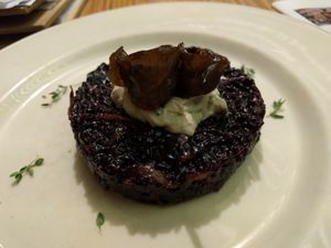 Risotto with mushroom at Cafe Ukrop II in St Petersburg