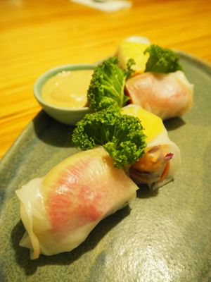 Vietamese rolls at Cafe Ukrop II in St Petersburg