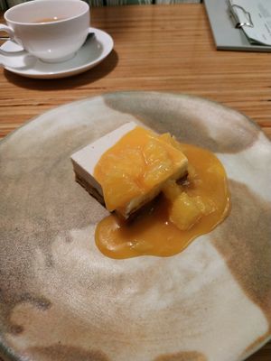 Not-homemadel carrot cake at Cafe Ukrop II in St Petersburg