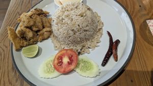 Fried rice, it came with an egg unfortunately at Baan Ying - Terminal 21 Asok in Bangkok