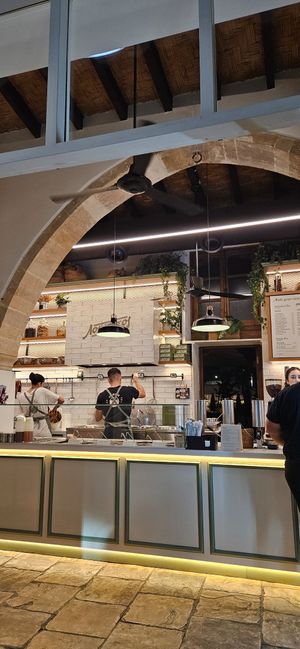 Inside counter at Lokmakos in Larnaca