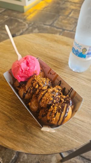 DARK LOTUS with rose sorbet 🌹 at Lokmakos in Larnaca