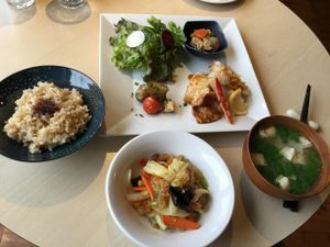 Veggie set course meal at lunch! at Cafe Topinambour in Tokyo