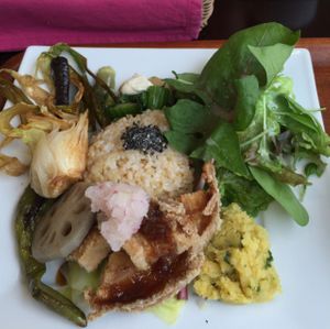 lunch plate  at Tao Vege Cafe in Tokyo